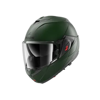 Helma na motorku Výklopná motocyklová přilba Shark OXO BLANK zelená Velikost: M