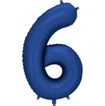 PartyDeco Fóliová číslice 6 tmavě modrá…