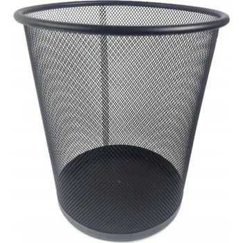 Odpadkový koš Kovový koš s mřížkou do kanceláře na odpadky, koše na tříděný odpad, kovové koše na odpad