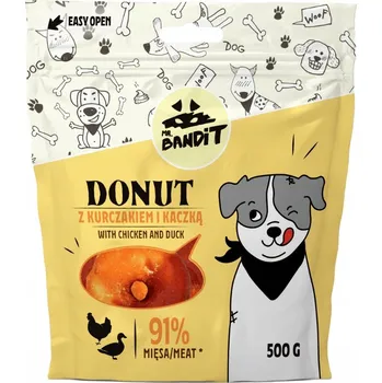 Pamlsek pro psa Mr Bandit Donut pamlsek pro psy Kuře Kachna 500g