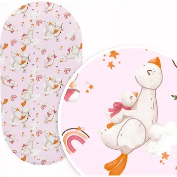 Prostěradlo PROSTĚRADLO DO KORBIČKY KOČÁRKU KOLÉBKY 38x80 cm BAVLNA 100% POLSKÝ VÝROBEK