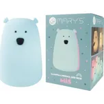 Plexido Velké modré LED noční světlo s medvídkem