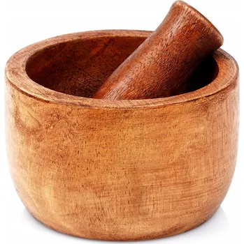 Obraz Dřevěný hmoždíř na koření