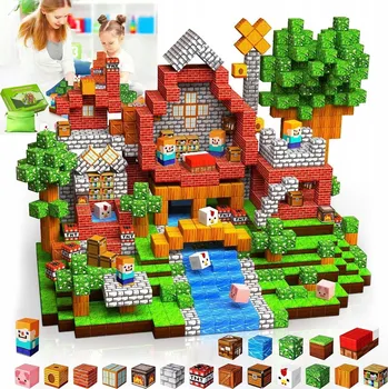 ostatní stavebnice Stavebnice kostky 100 ks. Stavební čtvercové bloky Pixely Krychle