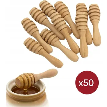 Příbor SADA DŘEVĚNÝCH LŽIČEK NA MED bukové 9,5 cm lžíce na MED 50 kusů