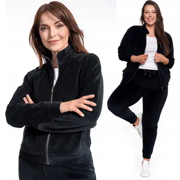 Dámská mikina Mikina Dámská Velurová na Zip s Kapsami Měkká Pohodlná MORAJ M