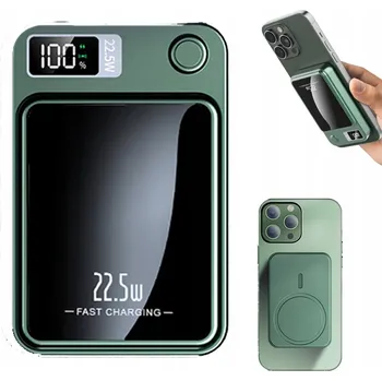 Powerbanka RYCHLÁ BEZDRÁTOVÁ INDUKČNÍ POWERBANKA PRO 13 14 15 10000mAh 22.5W USB-C