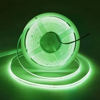 LED páska LED COB pásek 12V světelná linka 480 LED zelená 1M.