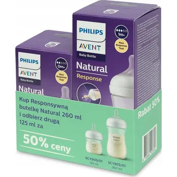 Kojenecká láhev Láhev na krmení Philips Avent Natural 125 ml bezbarvá