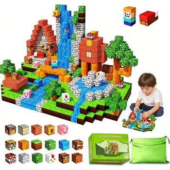 ostatní stavebnice STAVEBNICE ŠESTISTĚNNÉ PIXELE PRO DĚTI KONSTRUKČNÍ FIGURKY 100 ks