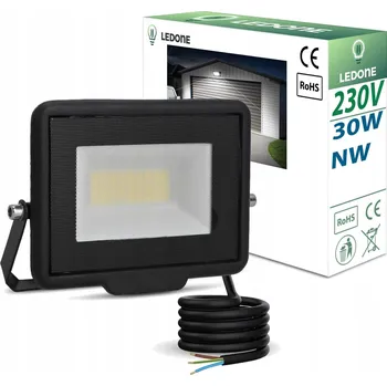 LED reflektor SLIM 30W halogen denní studená bílá