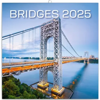 Kalendář Poznámkový kalendář Mosty 2025, 30 × 30 cm
