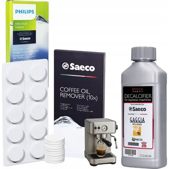Sada Saeco/Philips Care Odvápňovač pro kávovary + Čisticí prostředky