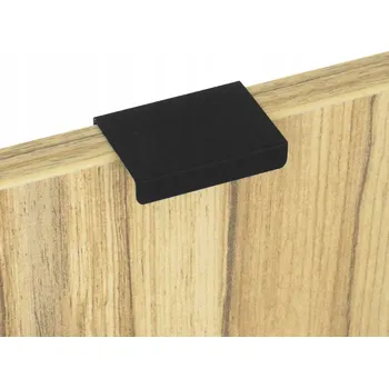 Nábytkové kování Úchytka hranová U9 typ VERA, černá matná, L50