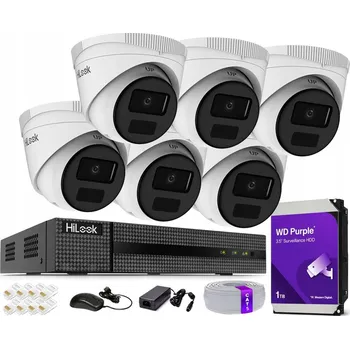 Bezpečnostní kamera MONITOROVACÍ SADA 6 KAMER 4MPx 2K+ VENKOVNÍ PoE APLIKACE HIKVISION