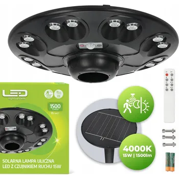 Venkovní osvětlení Solární LED lampa pouliční LLS 15 W 1500 lm