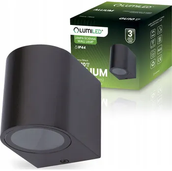 Nástěnné svítidlo ZAHRADNÍ SVÍTIDLO NÁSTĚNNÉ FASÁDNÍ GU10 ČERNÉ MINIMALISTICKÉ