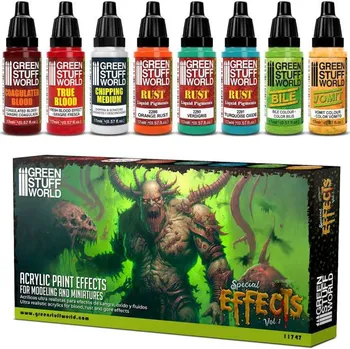 Speciální výtvarná barva Green Stuff World Paint Set - Special Effects Vol. 1 (Green Stuff World)