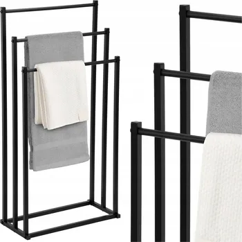 Věšák Stojak łazienkowy na ręczniki 3 poziomy věšák do koupelny kovový loft