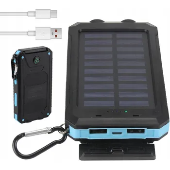 Powerbanka SOLÁRNÍ POWERBANKA 30000MAH VODĚODOLNÁ NABÍJEČKA PRO OUTDOOR