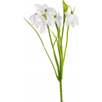 umělá květina SNĚŽENKA BÍLÁ SNĚŽENKY V TRÁVĚ KVĚTINY KS