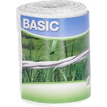 Ohradník Pletená šňůra pro elektrický ohradník BASIC, 500 m, bílá, Kerbl