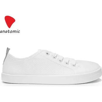 Dámské tenisky Anatomic stylové barefoot tenisky PRODYŠNÉ STARTER AM13 - Bílé s bílou Velikost EU: 40, vnitřní délka: 258, vnitřní šířka: 99