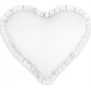 Polštář Dekorativní Polštář Srdce Krémová