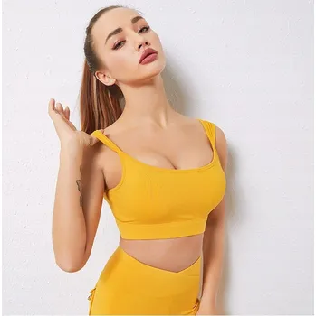 Podprsenka Sportovní podprsenka Queen, žlutá, S