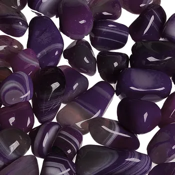 Přírodní kámen Achát fialový barvený M, 250 g