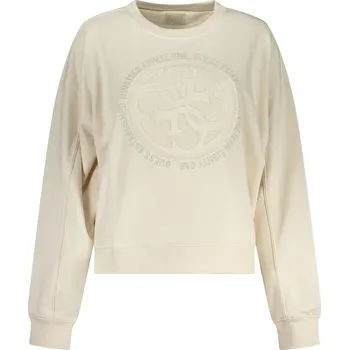 Dámská mikina Guess Jeans W5YQ07KB681 Dámská mikina bílá krémová XL