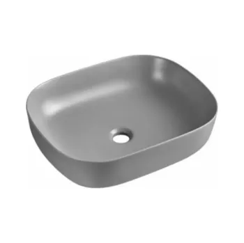Umyvadlo Makita AQ.448-0237749 / AQUAFORM / ASTURIA GRIS / UMYVADLO NA DESKNÍ DESKU MATNĚ ŠEDÉ 490X395X135 / CE-U-023-77-49