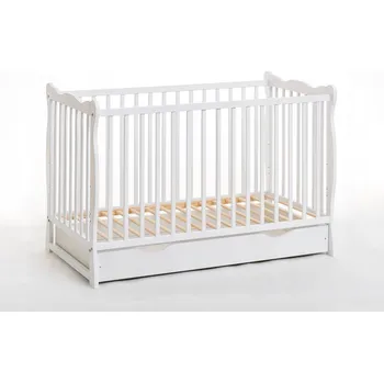 Dětská postýlka Dřevěná postýlka Homlando ALA 65 x 124 cm bílá