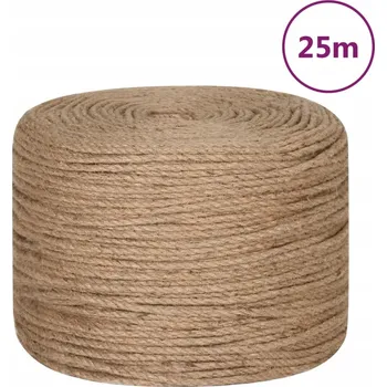 Lany Jutový Provázek Univerzální, 100% přírodní juta, 25 m x 6 mm, Přírodní barva