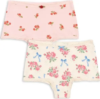 Dámské spodní prádlo Dětské kalhotky Konges Sløjd BASIC 2 PACK GIRL HIPSTER GOTS 2-pack KS103695.9BYA růžová 30X, vel. 98