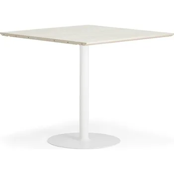 Jídelní stůl Barový stůl METRIC, rozšiřující díl, 1000x1000x900 mm, bílá/jasan