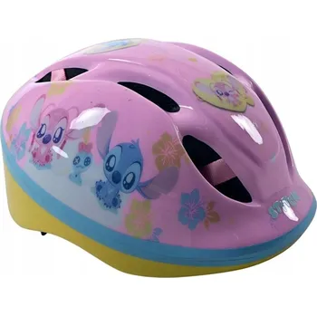 Cyklistická přilba Přilba na kolo, koloběžku Stitch růžová 3+ Disney Volare lehká a pohodlná