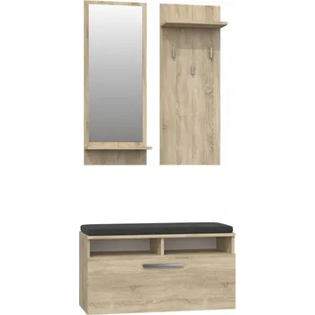 Botník Botník TopEshop se sedákem 90 x 180 x 36 cm, dub sonoma