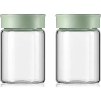 Dóza na potraviny Mellow Yellow BUYDEEM 300ml skleněné dózy s víčkem v příjemně zelené barvě, model CS1002/A1