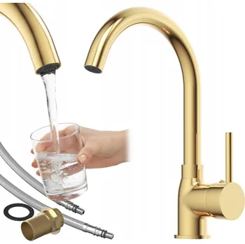 Vodovodní baterie Kuchyňská stojánková baterie Granitan BETA zlatá