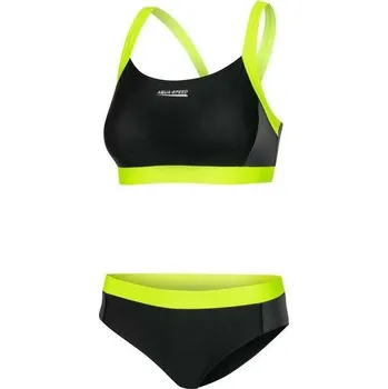 Dámské plavky Aqua-Speed Naomi dámské plavky žlutá reflexní Velikost oblečení: 38