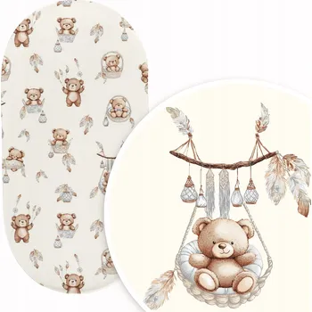 Prostěradlo PROSTĚRADLO DO KORBIČKY KOČÁRKU KOLÉBKY 38x80 cm BAVLNA 100% POLSKÝ VÝROBEK