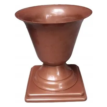 Váza Váza flakón nízká měděná 25 cm