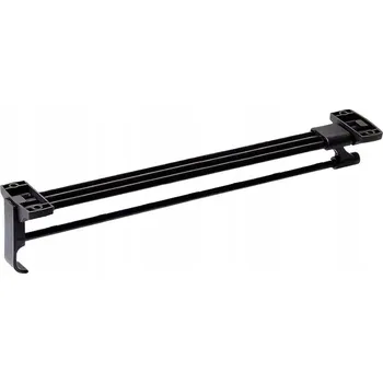 Věšák Výsuvný věšák 35 cm na oblečení do skříně, černý AC221-F-CZA