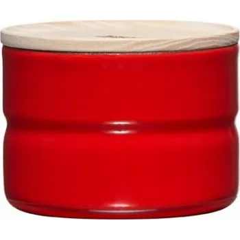 Dóza na potraviny Riess RIESS - Kuchyňská nádoba s dřevěným víkem 0,2 l Čerstvá rajčata