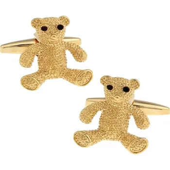 Manžetový knoflíček Miranda Manžetové knoflíčky medvěd 0270, Barva zlatá