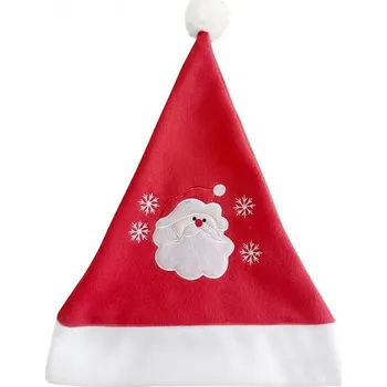 Pokrývka hlavy Vánoční čepice s aplikací Santa Clause, 29x43 cm