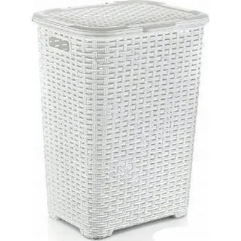 Koš na prádlo Katex Koš na prádlo RATAN 45l - bílý 400x316x550