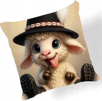 Polštář Polštář - roztomilá ovečka, stylová dekorace do bytu polštář