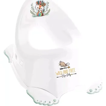 Nočník Hrající dětský nočník protiskluzový Wild & Free liška bílý